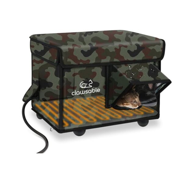 Indestructible Heated Cat House for Outside Cats Winter