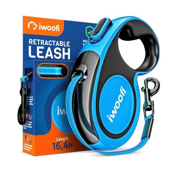 Retractable Dog Leash with Anti-Slip Soft Grip